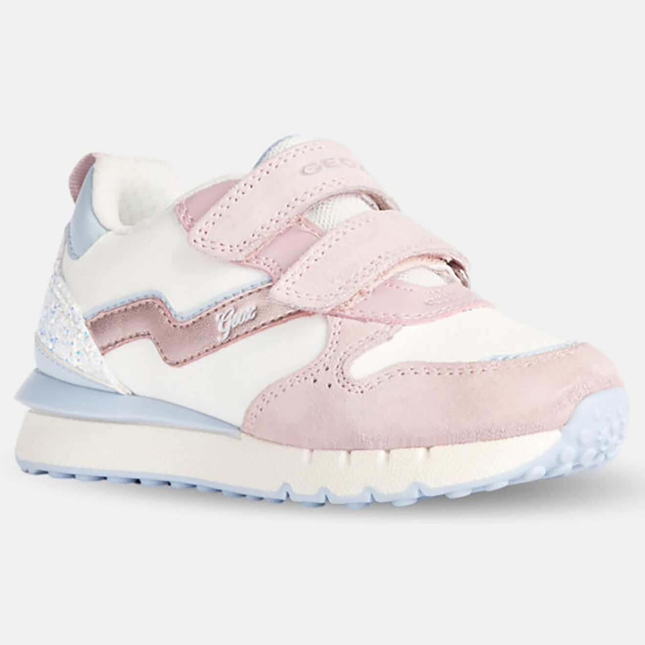 Geox Baskets Fastics blanc/rose