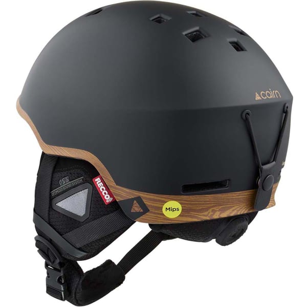Casque de ski CAIRN CENTAURE RESCUE MIPS MAT BLACK WOOD
