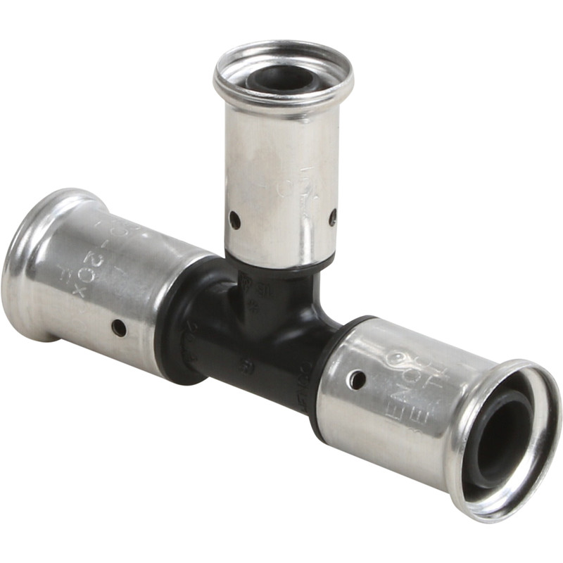 Henco pers T-stuk verloop 20x16x20mm