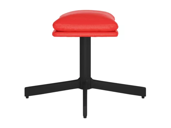 Repose-pied Rouge 60x60x36 cm Similicuir