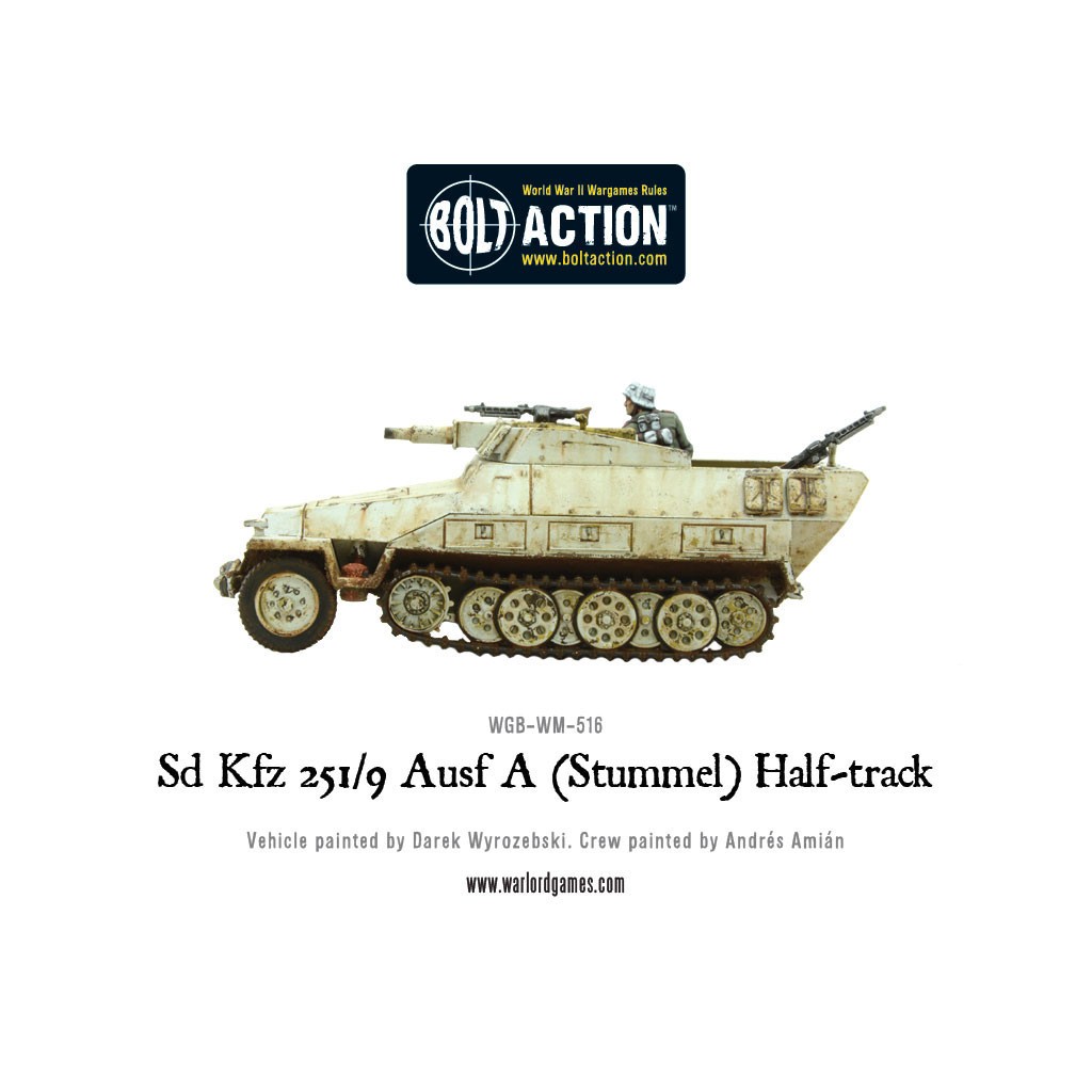 Bolt Action - German - Sd.Kfz 251/9 Ausf D (Stummel) half-track