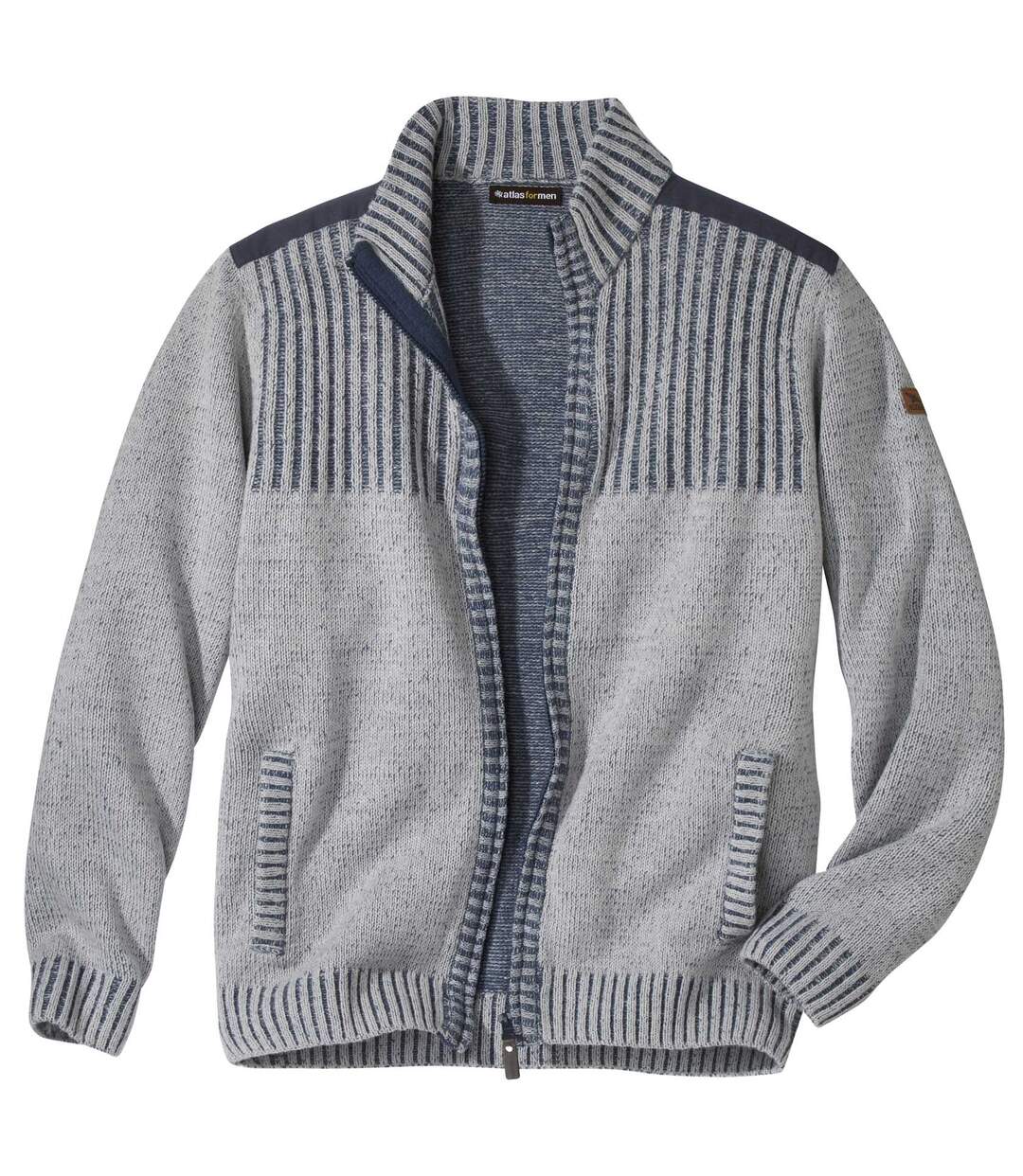 Gilet Tricot Zippé Atlas