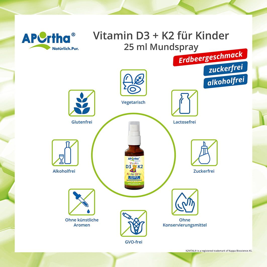 APOrtha® Vitamin D3 + K2 - Kinder-Spray