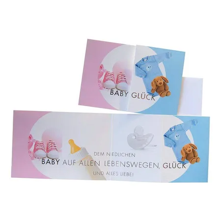 ABC Glückwunschkarte Baby Glück