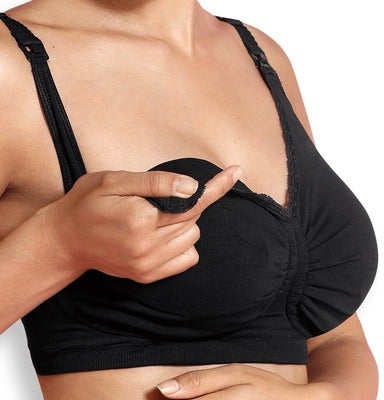 Carriwell Vadderad Gravid- og Ammebh Carri-Gel, Svart