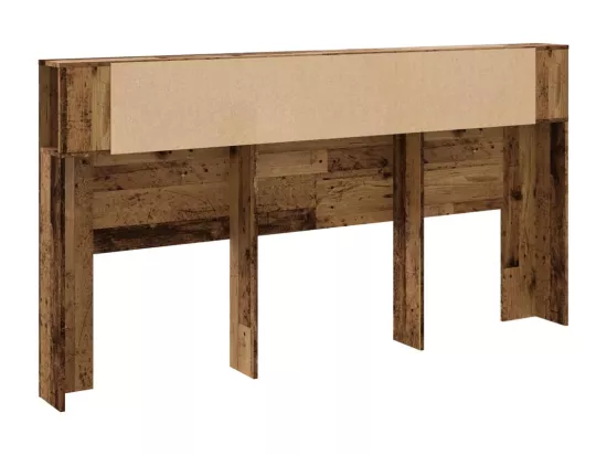 Armoire de tête de lit vieux bois 200x18,5x102,5 cm