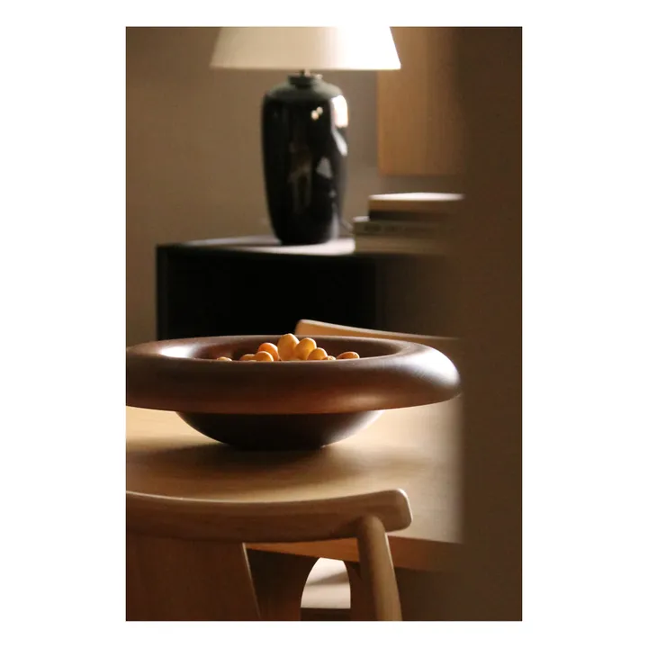 Audo Copenhagen Bol décoratif rond en bois  | Marron