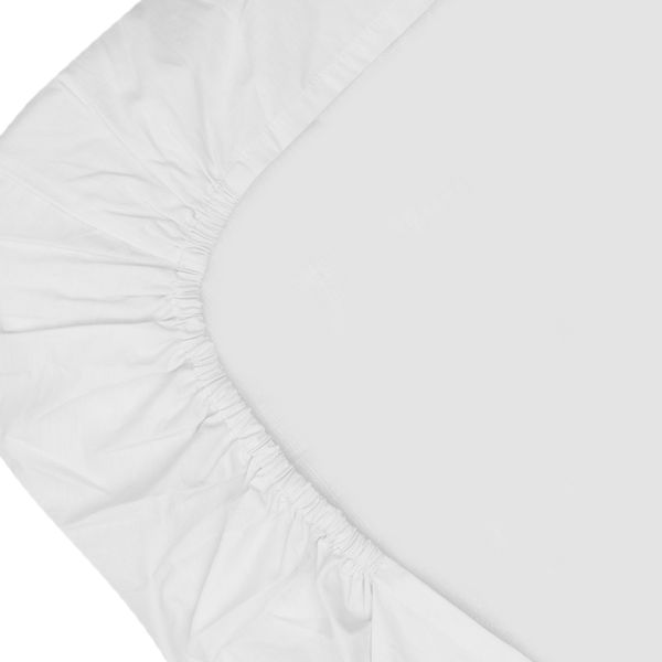 Witlof For Kids Ruffle Tuck-Inn Ledikantlaken - 60 x 120 cm - Wit