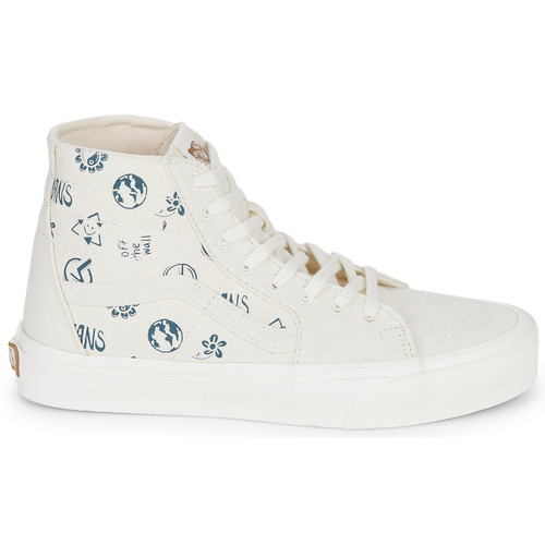 Vans - SK8-HI TAPERED - Beige / Bleu