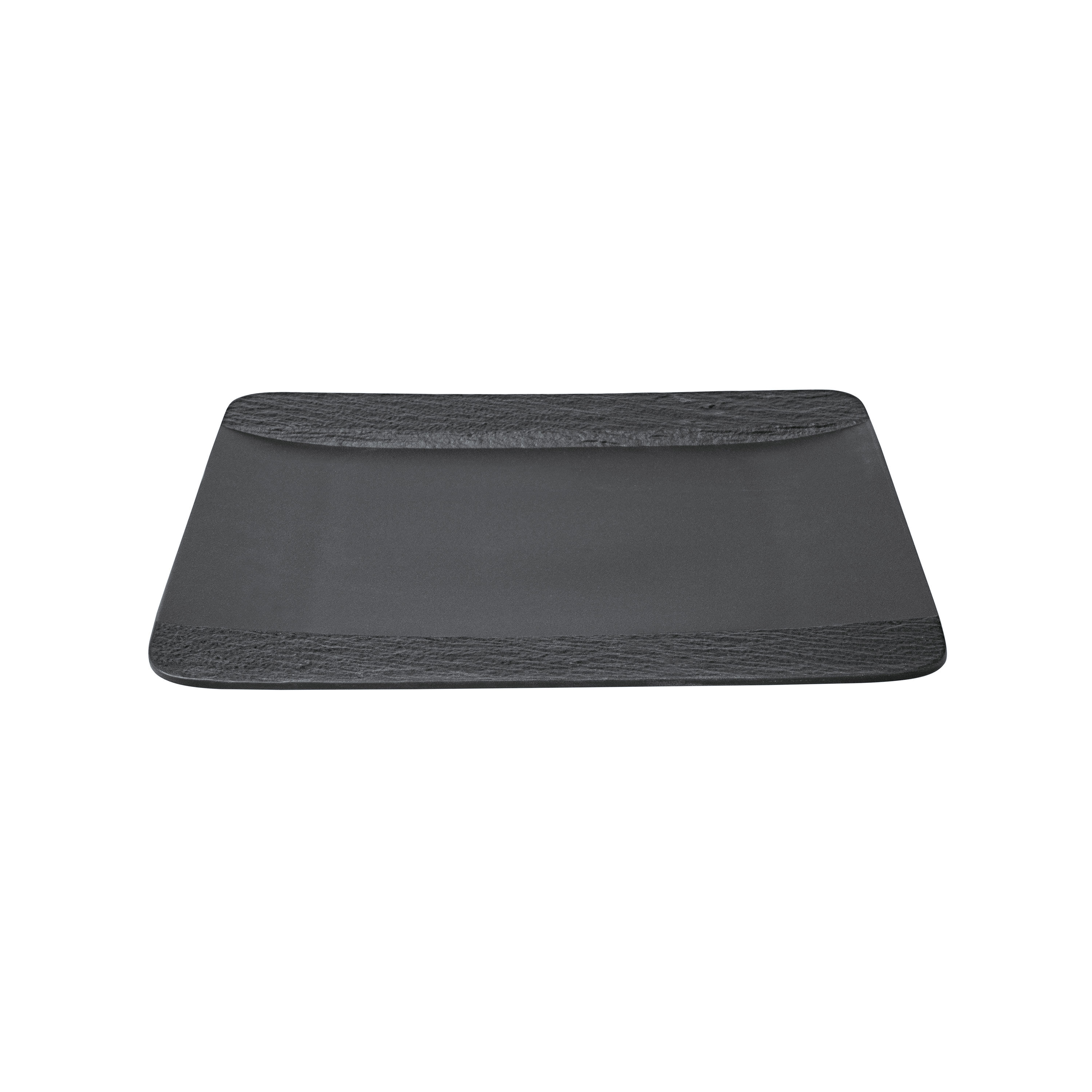 Manufacture Dinner plate Black, 11'' x 11'', Premium Porcelain