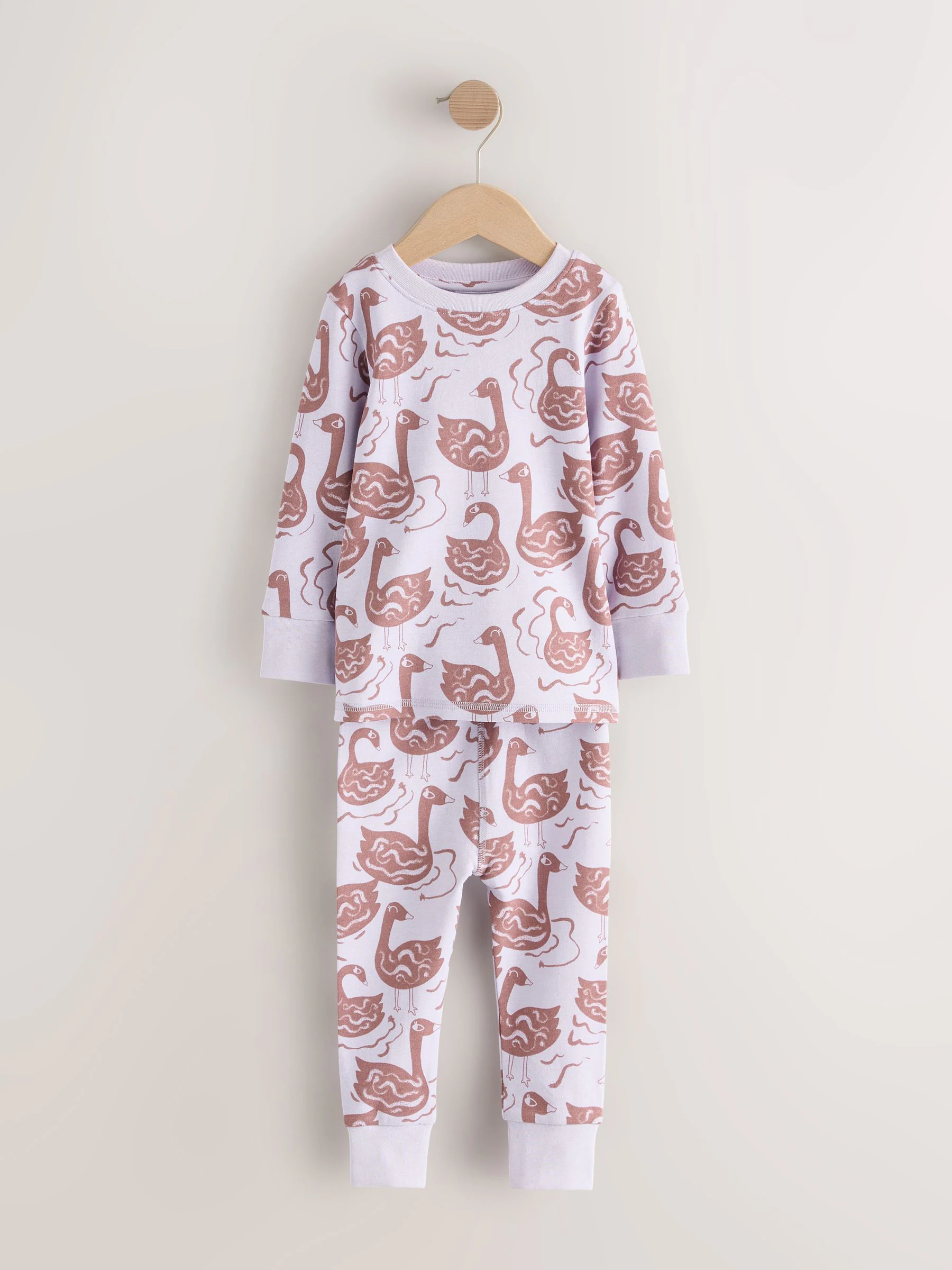Paars/groen Stampy-personage - Set van 3 zachte pyjama's (9 mnd-12 jr)