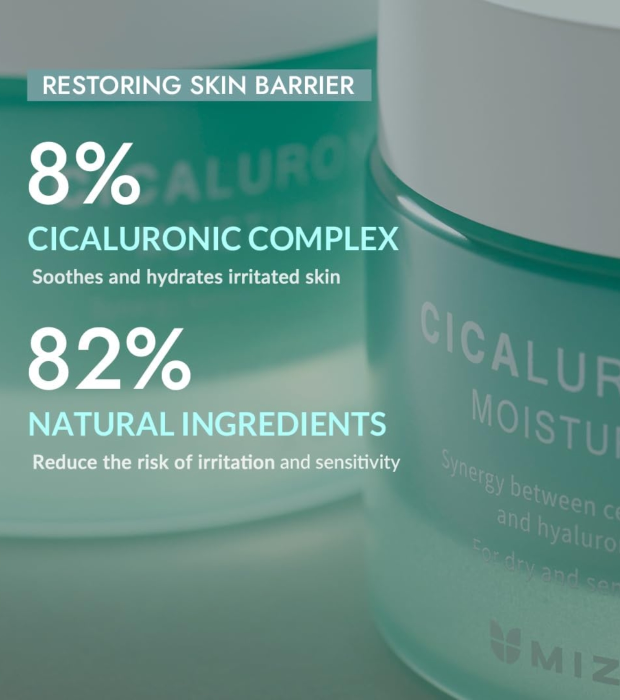 Mizon - *Cicaluronic* - Creme Facial Hidratante e Hidratante