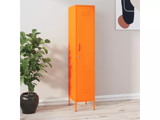 Armoire à casiers Orange 35x46x180 Acier