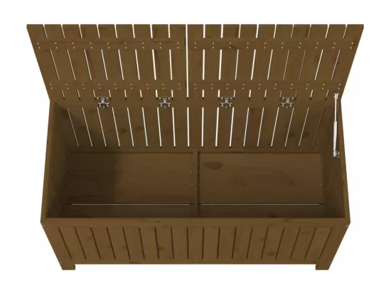 Coffre boîte meuble de bois marron 121 x 55 x 64 cm 02_0013103