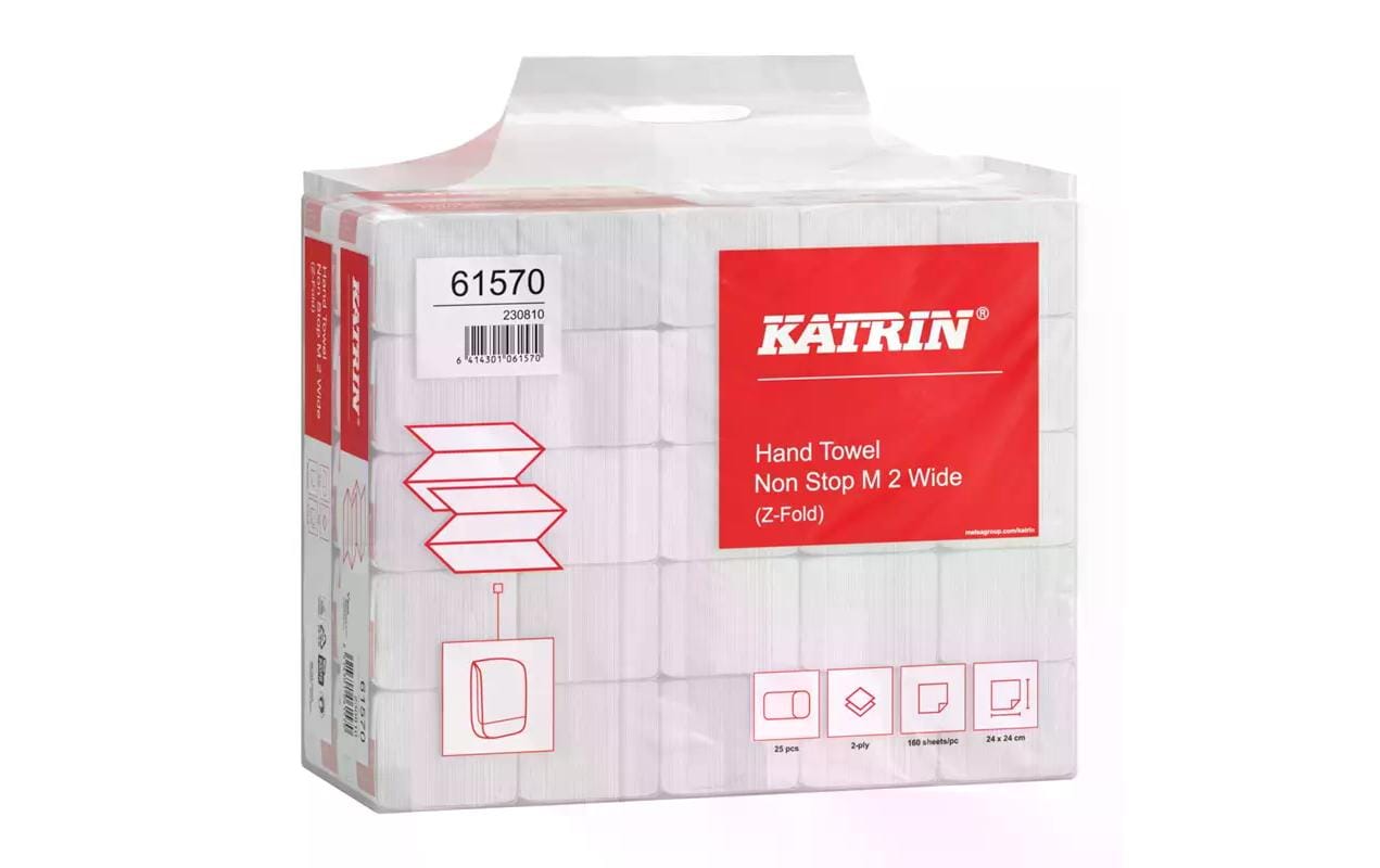 Z-Falz Falthandtücher Non Stop M Handy PackPapierhandtücher Wide 160 Blatt 2-lagig
