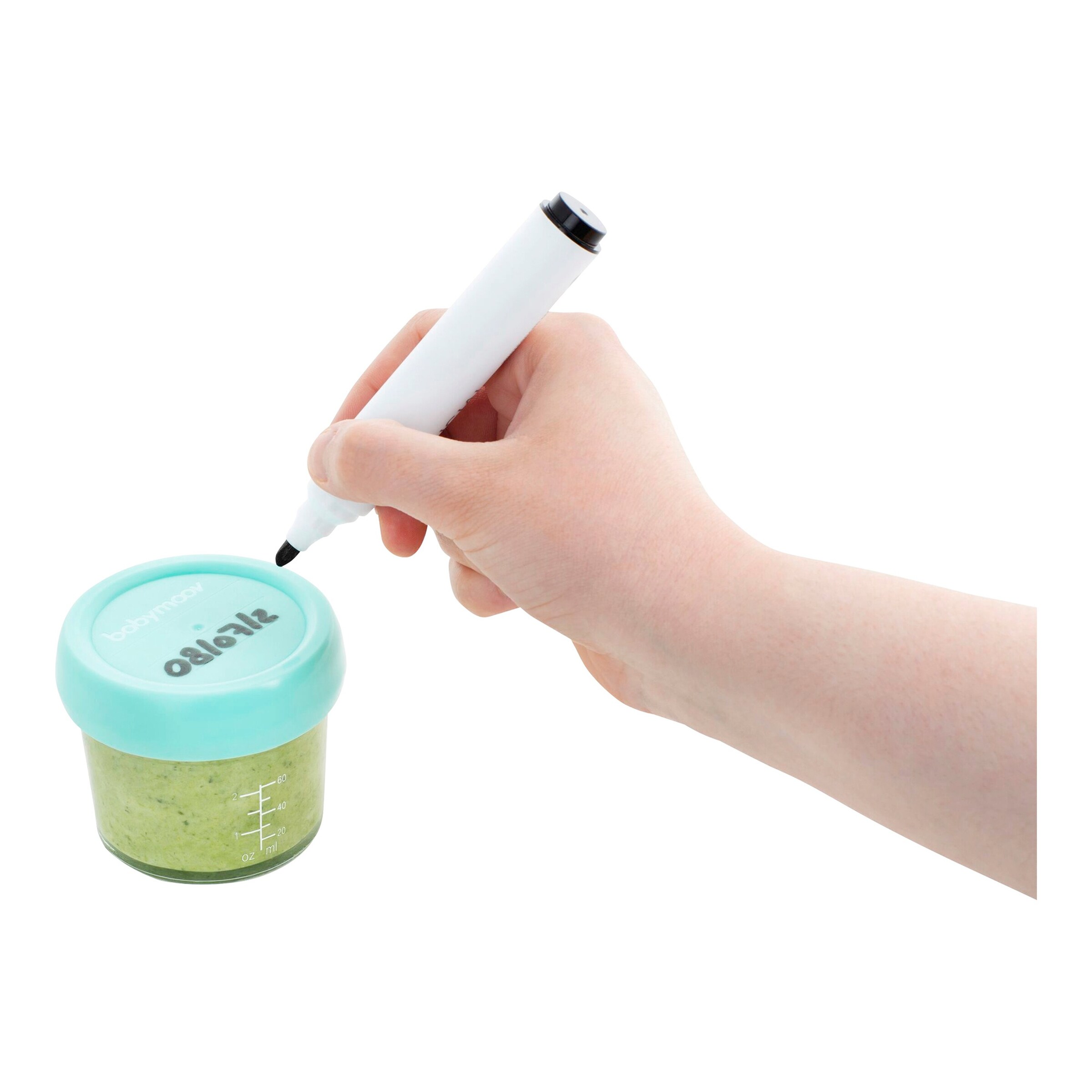Babymoov 8er-Pack Aufbewahrungsbecher Glas