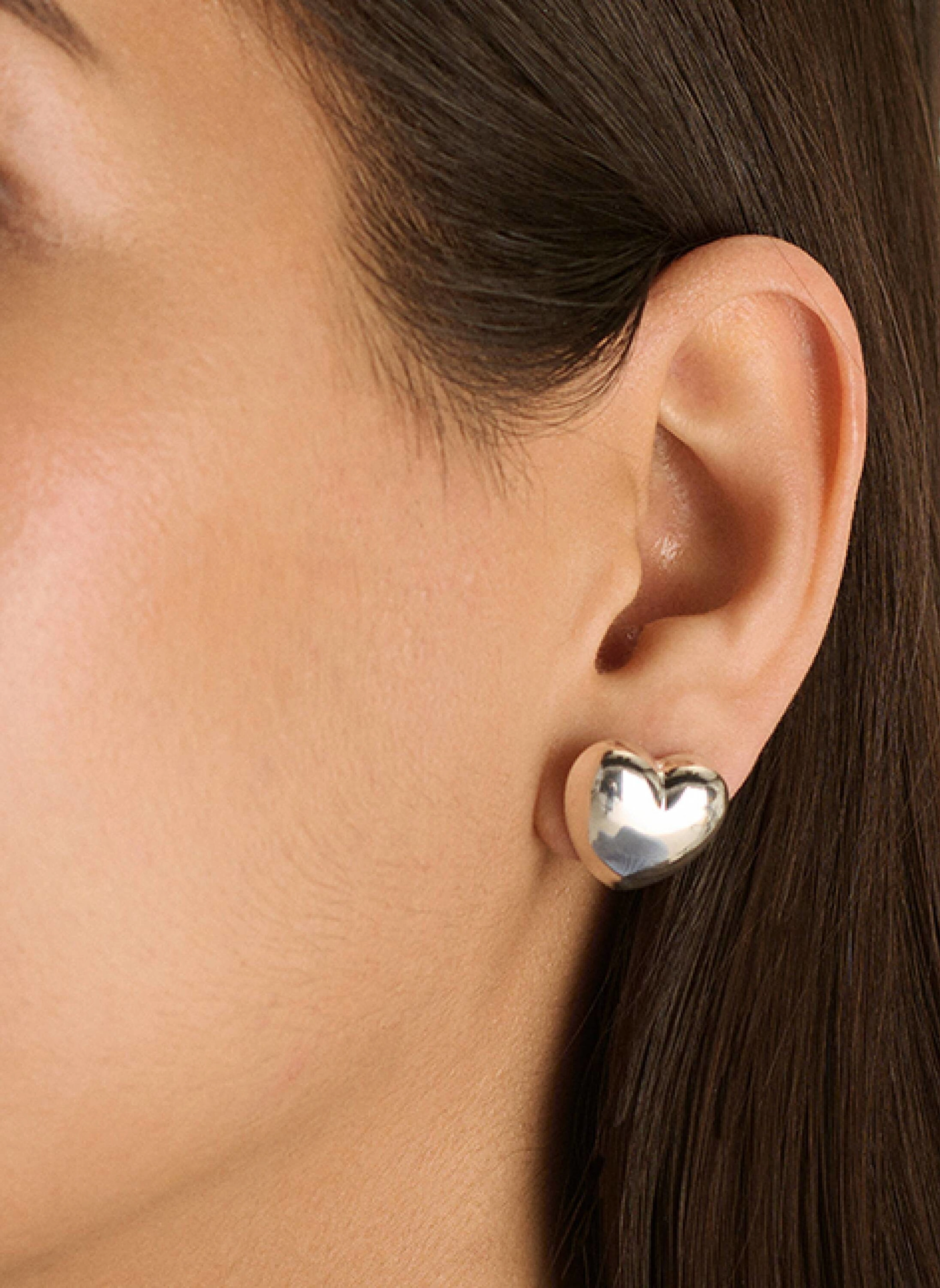Pompidou Ohrstecker PUFFY HEART MEDI by GLAMBOU