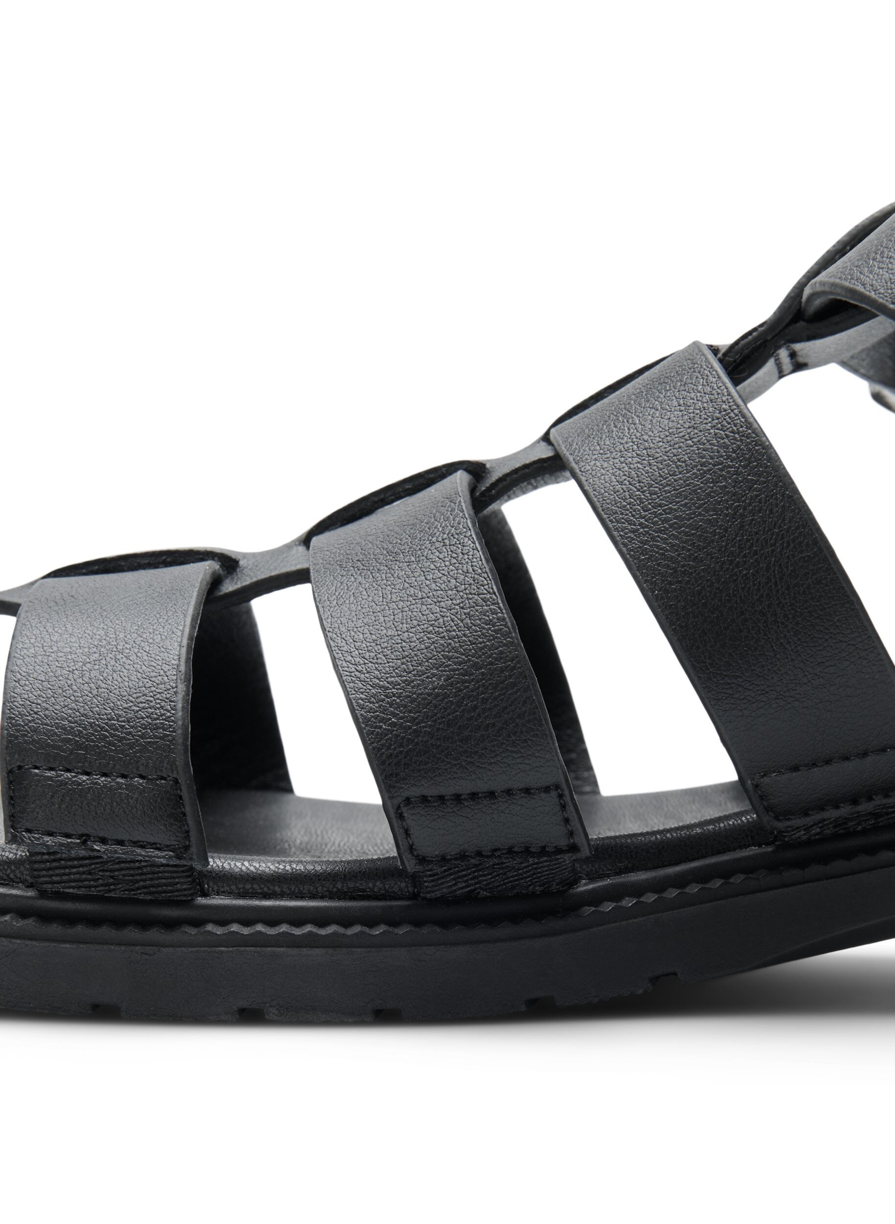 Wide fit - Læder sandal