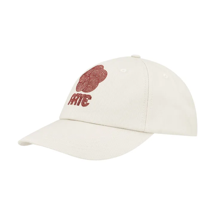 Arte Antwerp Casquette Circle Flower Embroidery | Ecru