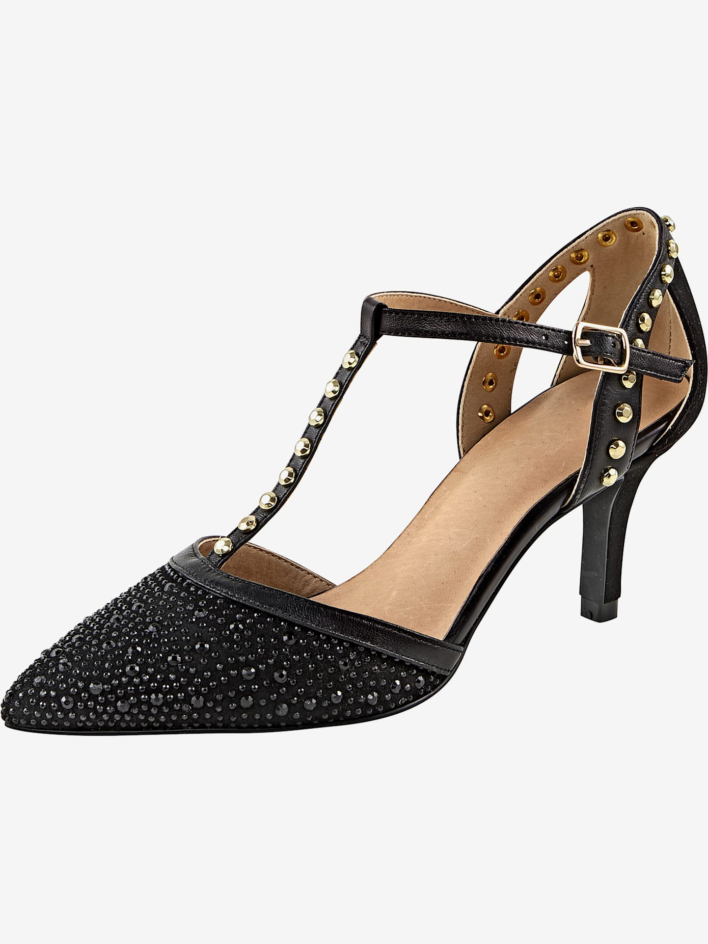 Escarpins cuir velours chèvre doux