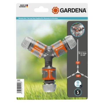 GARDENA Tweezijdige Slangkoppelingset