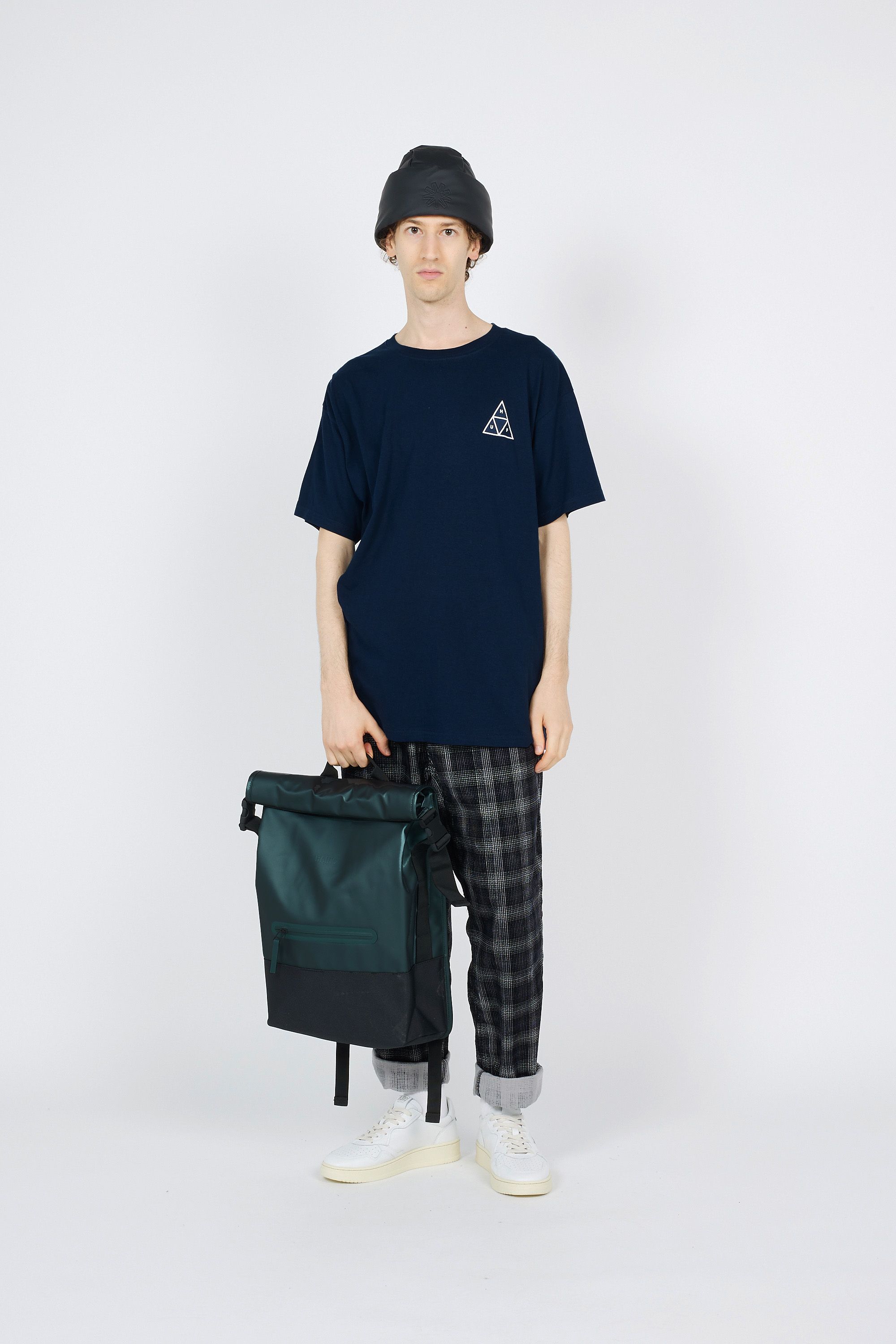 HUF T-SHIRT ESSENTIALS Bleu