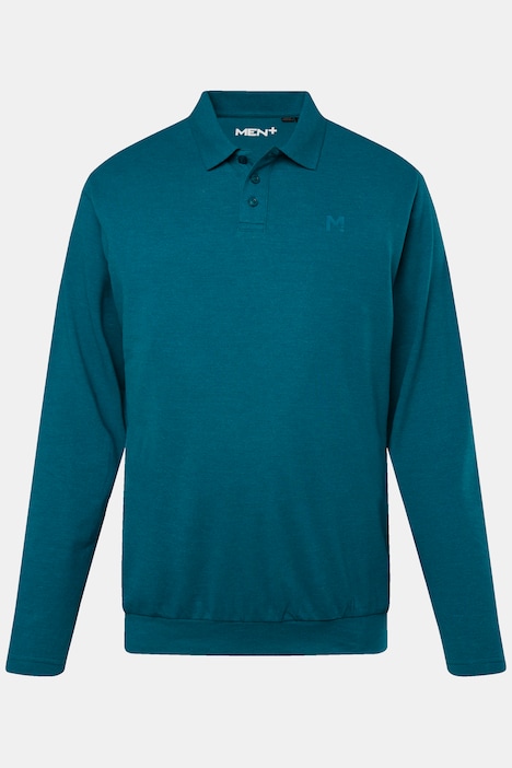 Men+ Poloshirt, Bauchfit, Basic, Piqué, Langarm, bis 8 XL