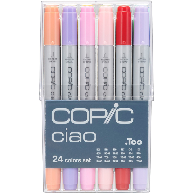 Copic Marker Ciao Set, 24 Stück, assortiert