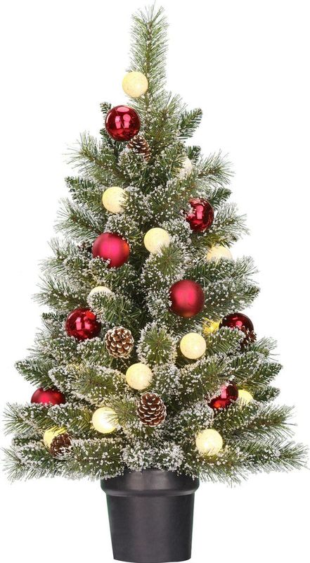 Kaprun - Kunstkerstboom - Groen - LED Verlichting - 90 cm
