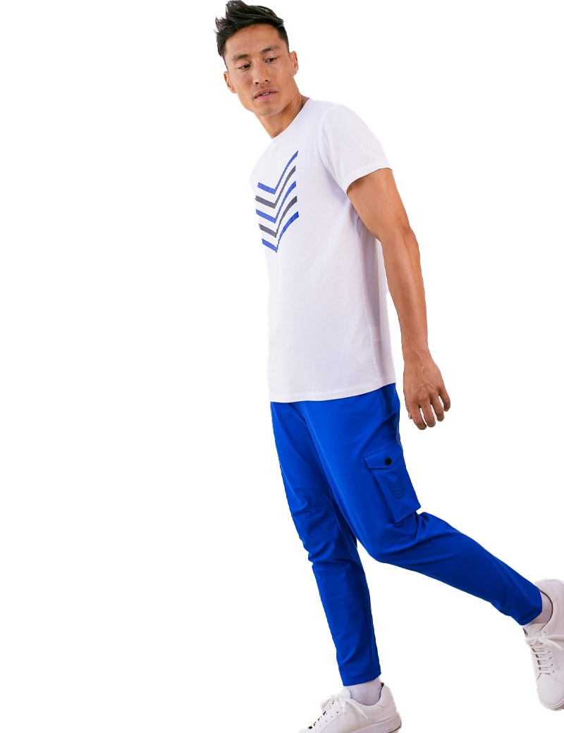 HBT PANTALON HOMME CARGO CHRIS  BLEU