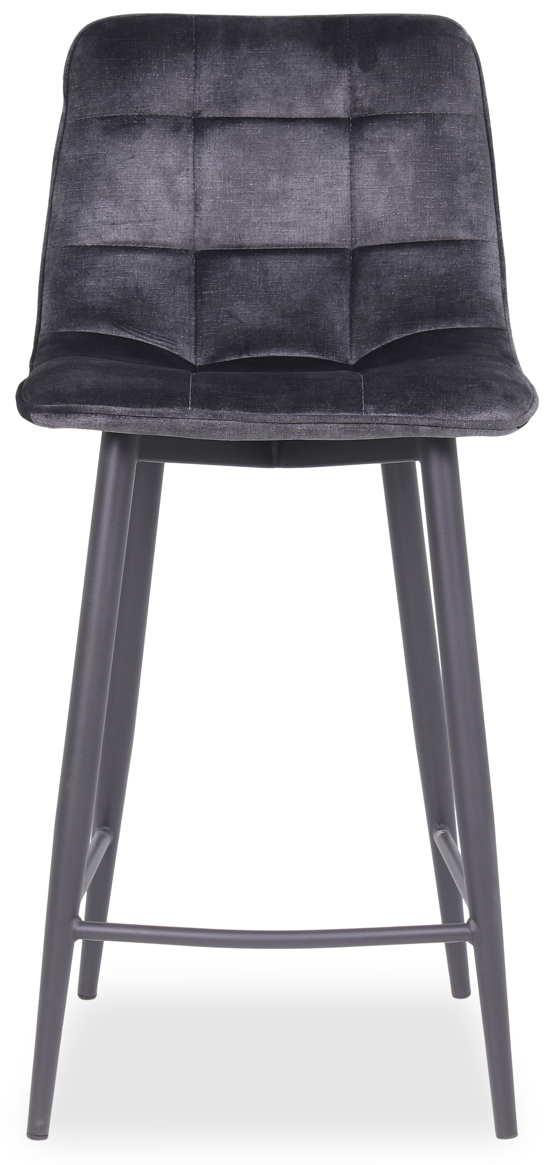 Barkruk - antraciet velvet Alford B45 x D48 x H94 cm