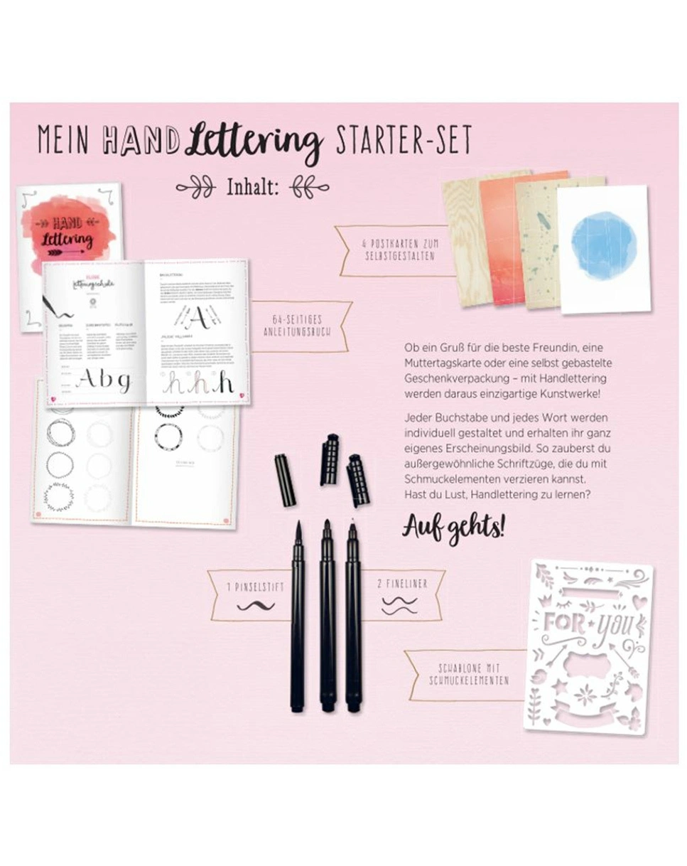 Handlettering-Set 100% SELBST GEMACHT - MEIN STARTER SET