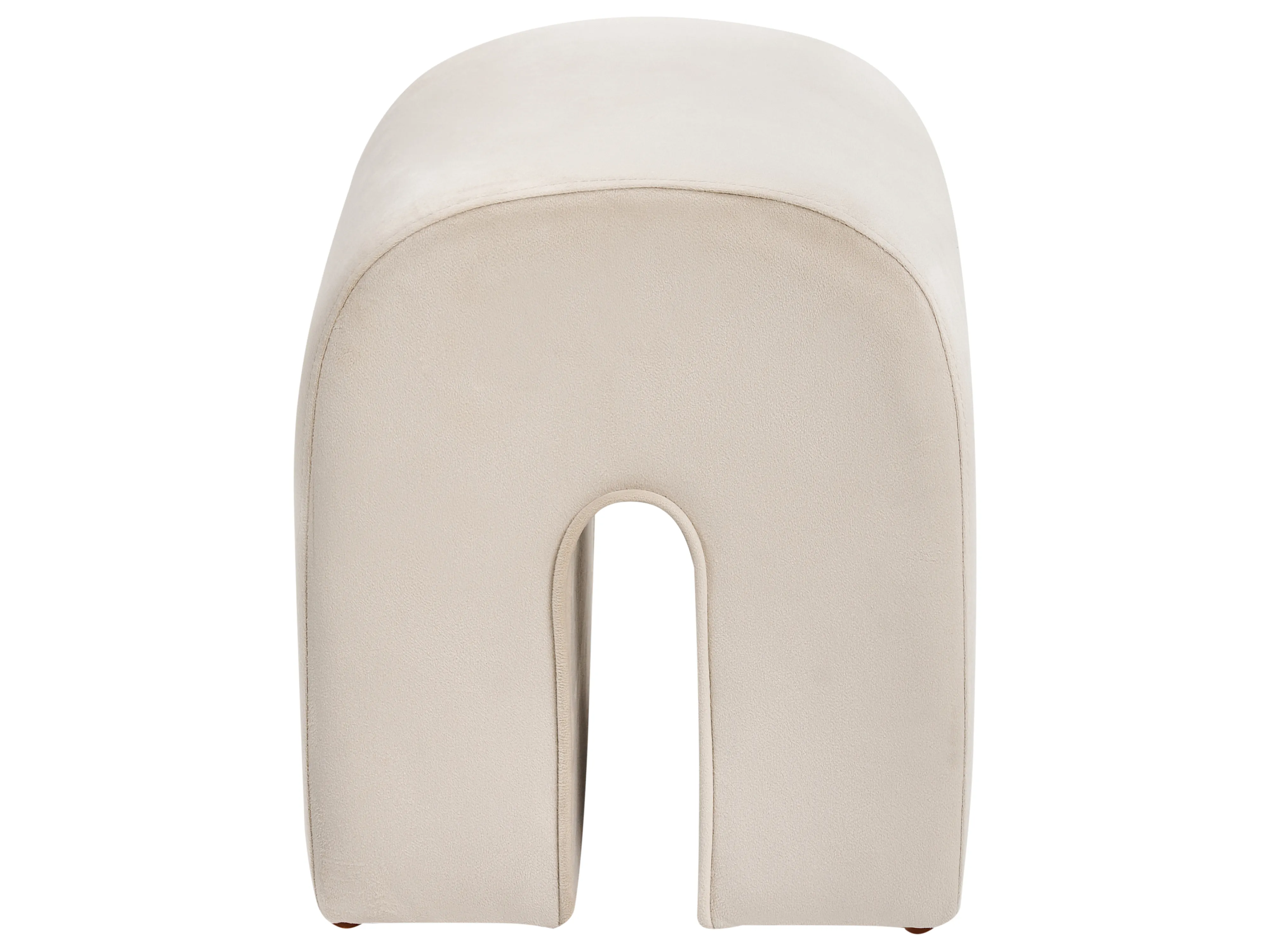 Poef MODOC Fluweel Beige