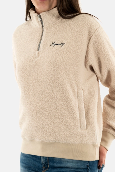 Sweat superdry country club borg 7sj off grey