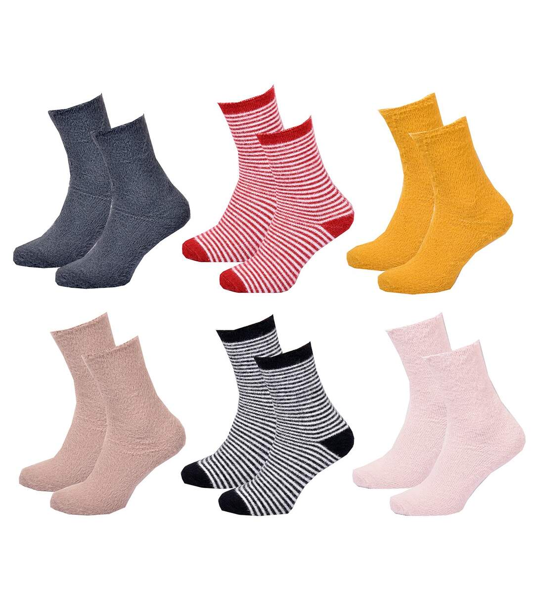 Chaussettes Femme CHEVIGNON COSY SOCKS Pack de 6 Paires Surprise