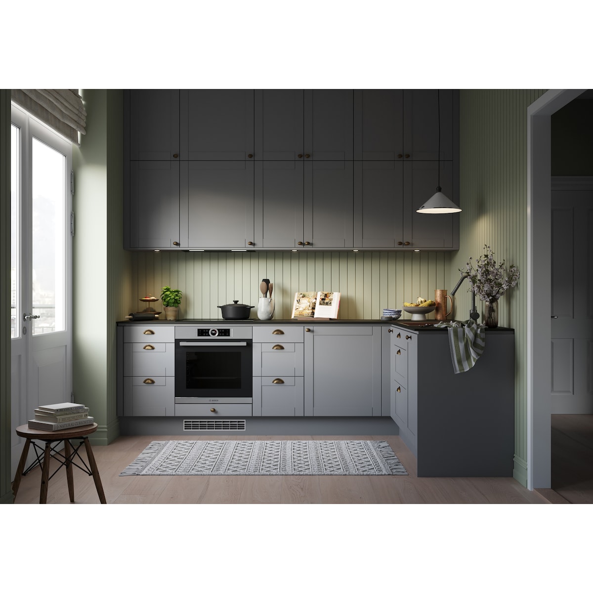 Epoq Shaker skuffefront til kjøkken 50x13 (stålgrå)
