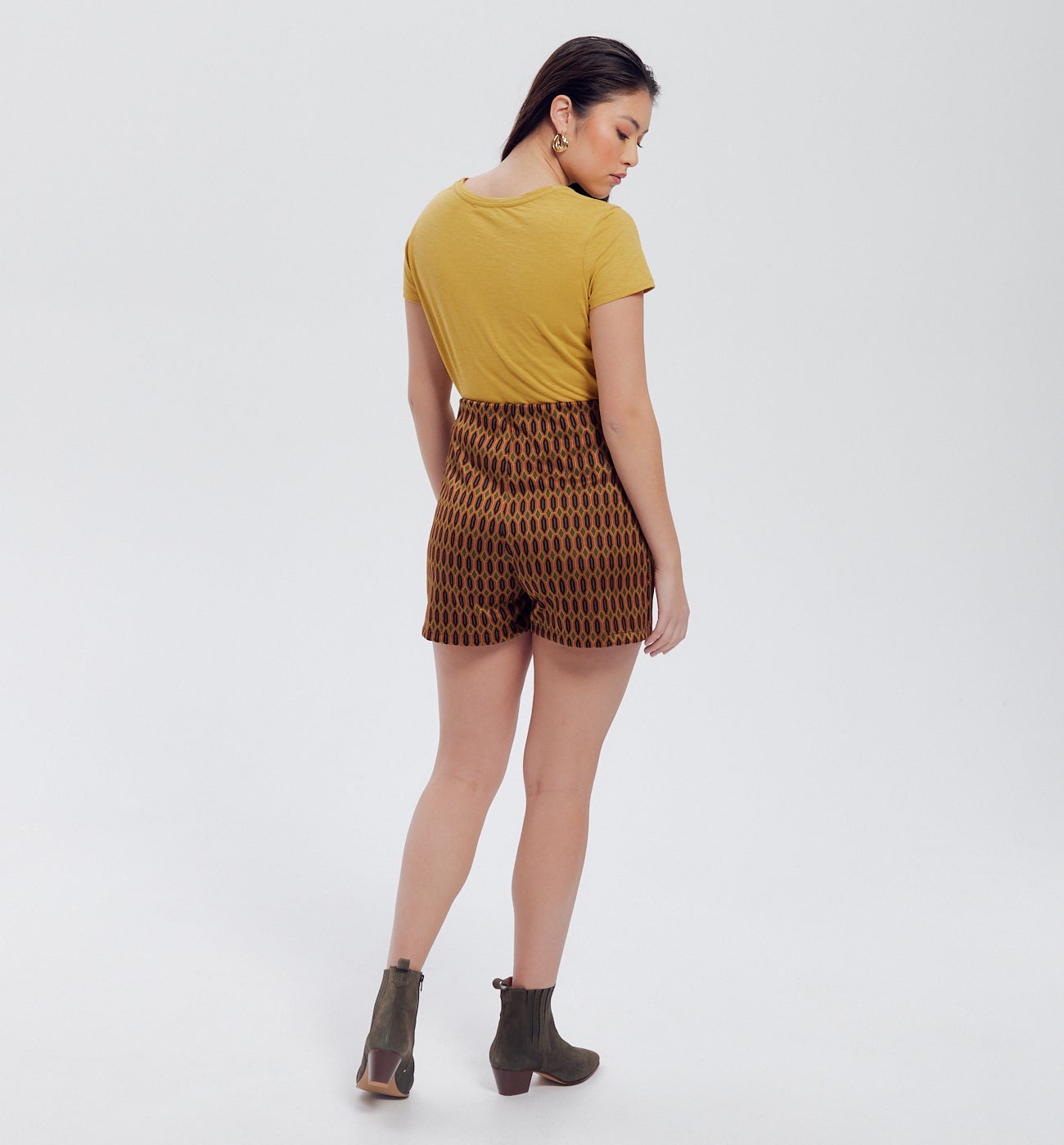 T-shirt col V Femme - TILLEUL CLAIR