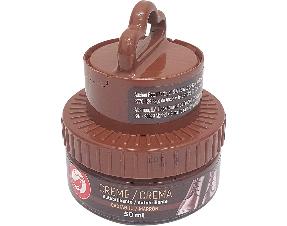 CREME AUTOBRILHANTE AUCHAN BOIÃO CASTANHO 50ML