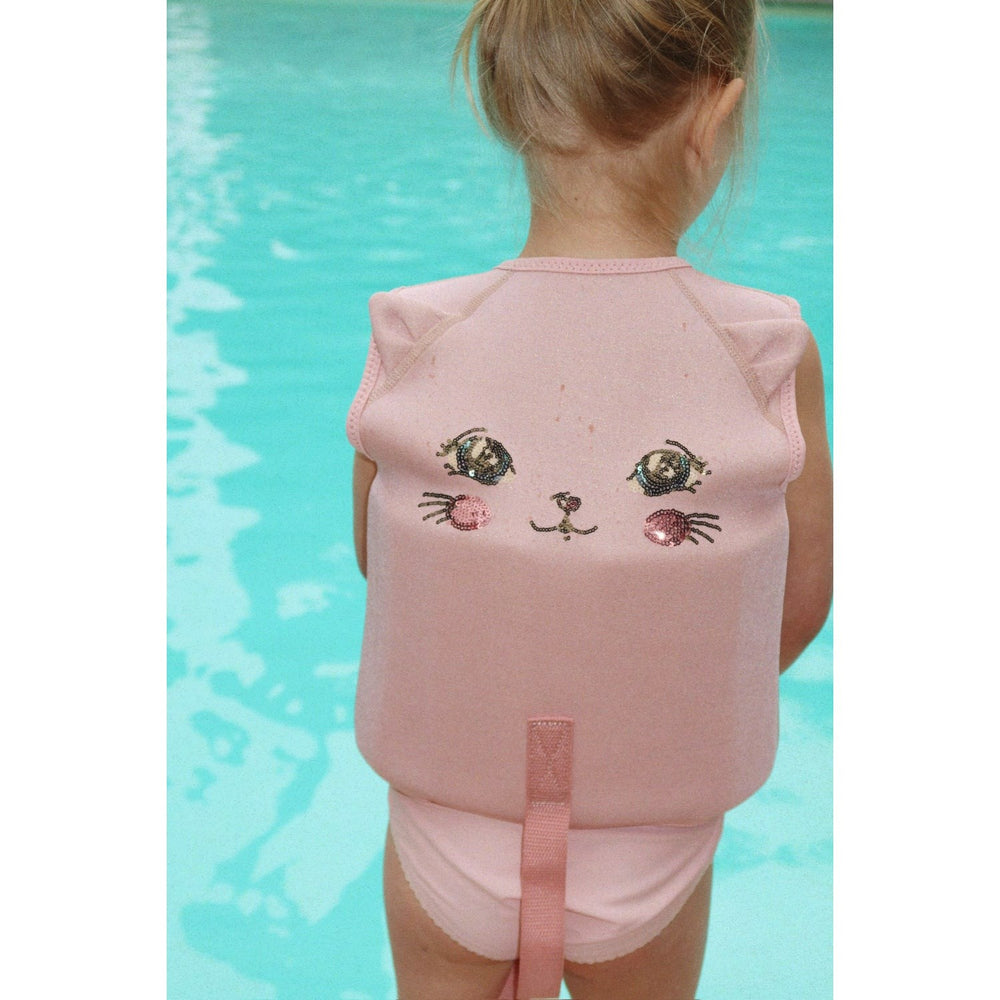 Køb Konges Sløjd Powder Pink Kitty Svømmevest