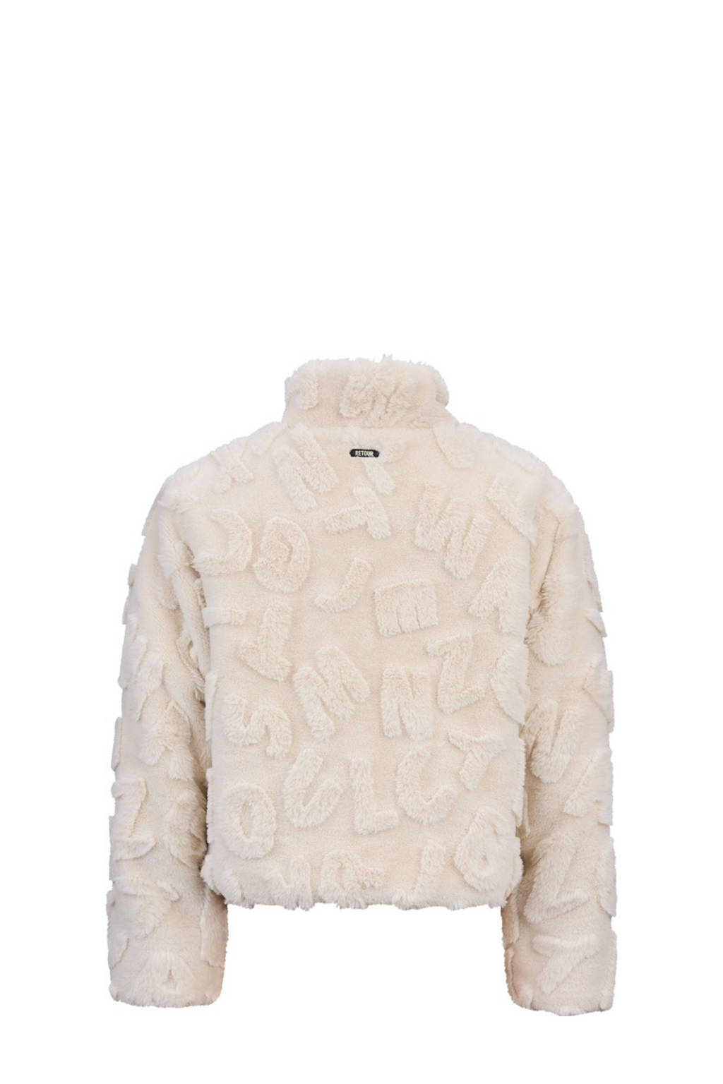 Retour Jeans imitatiebont winterjas Nova met all over print ecru