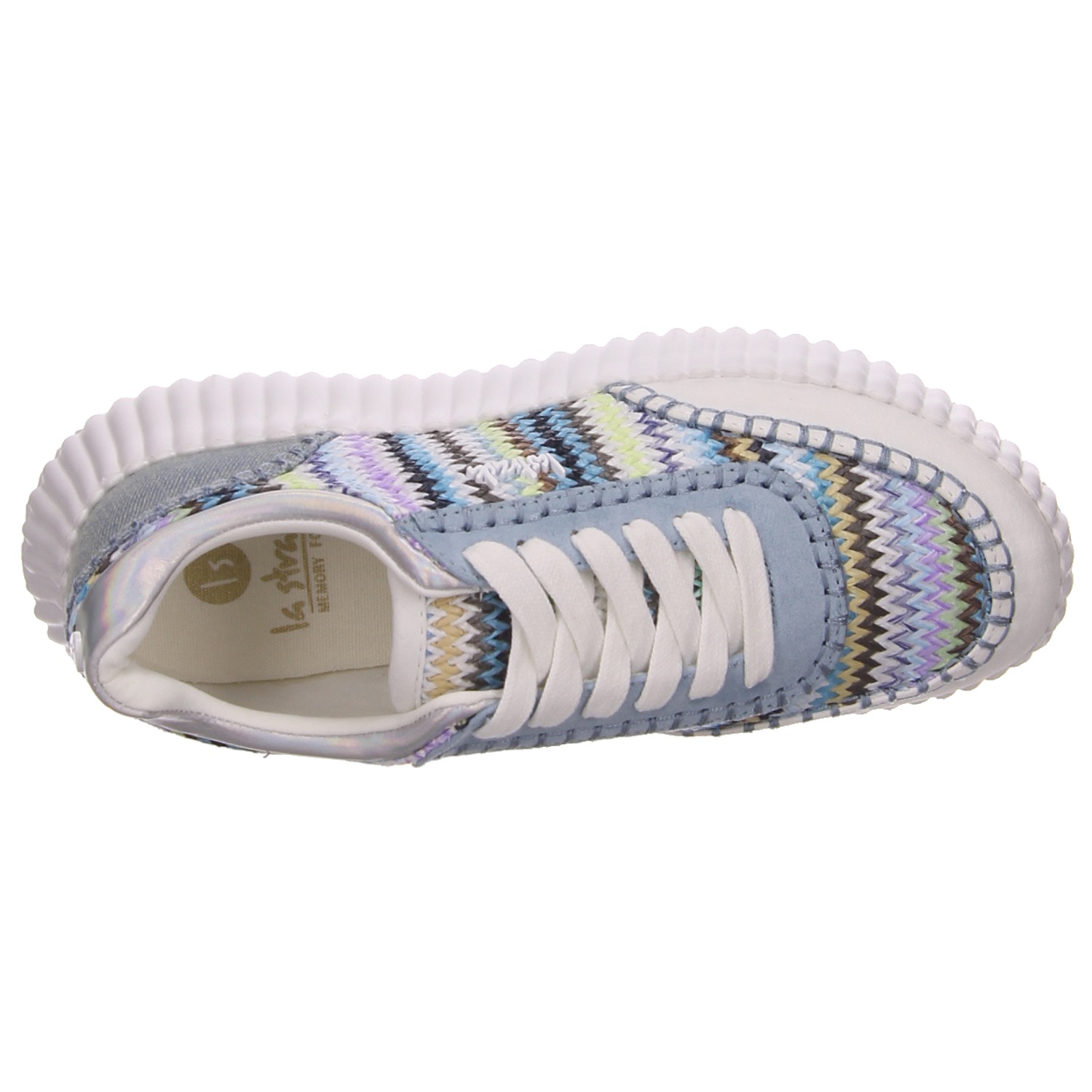 La Strada Schnürschuhe multi weiss/weiss kombi