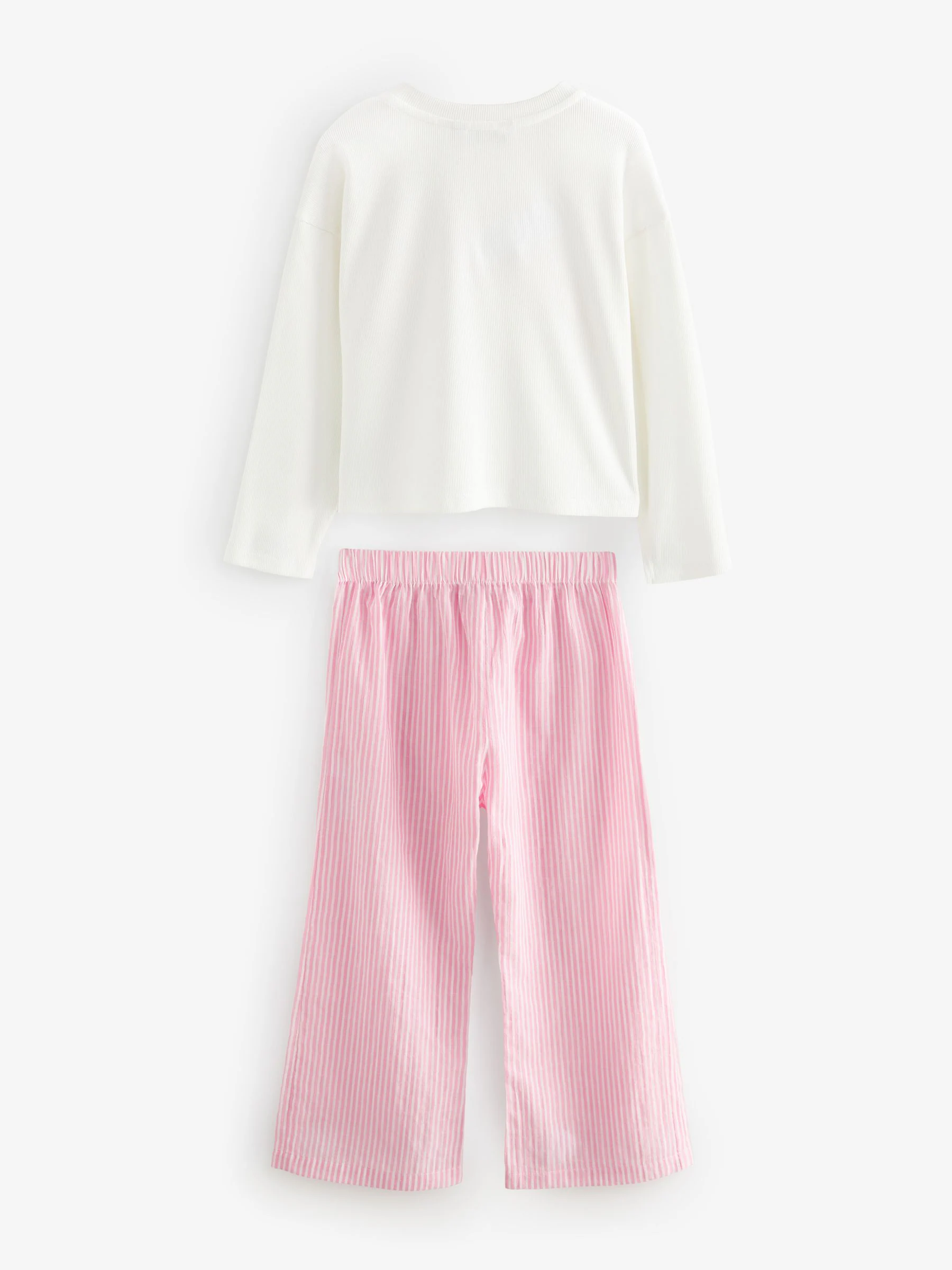 Pink Bow Stripe - Geweven pyjama (9mnd-16jr)