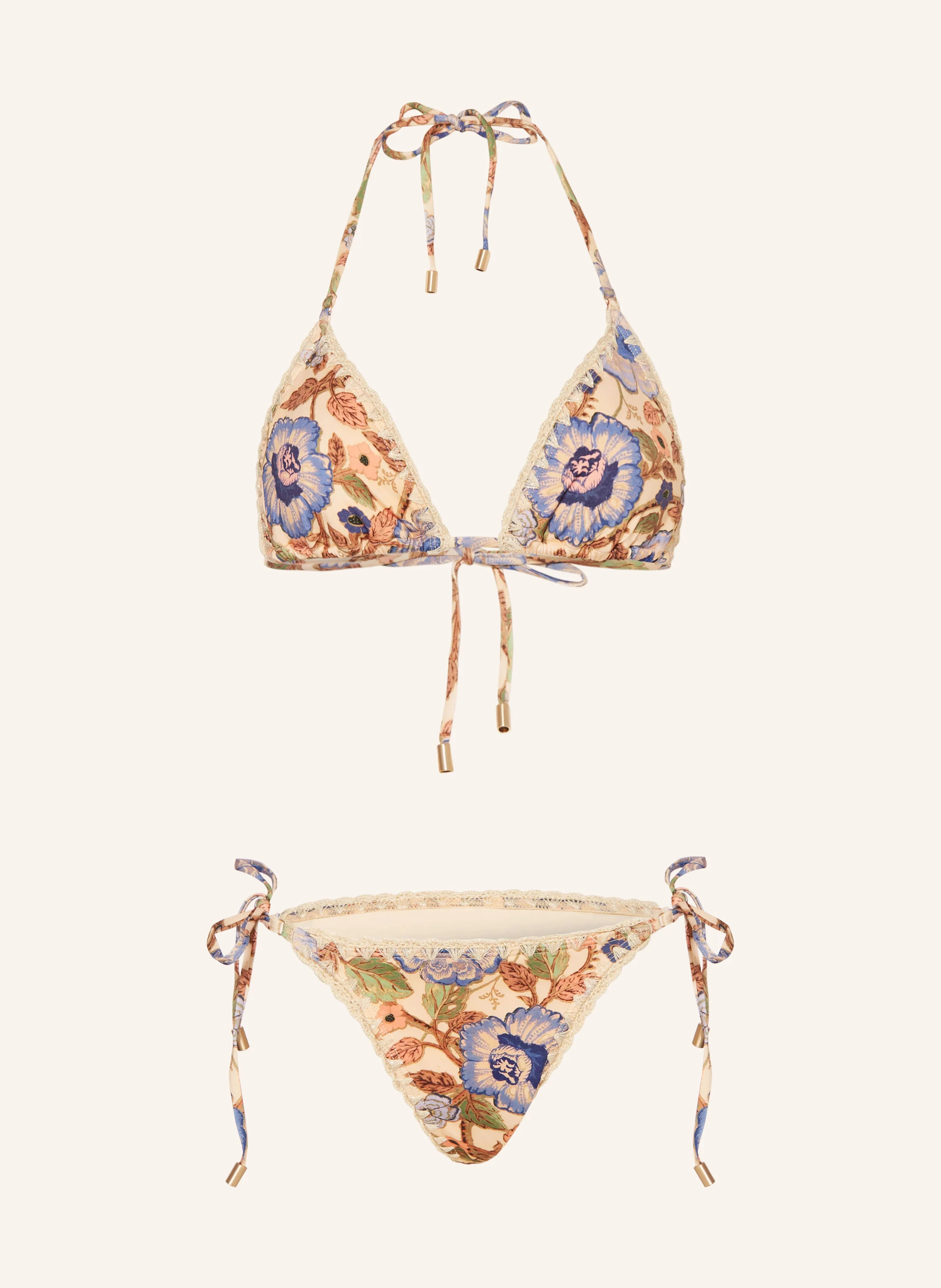 ZIMMERMANN Triangel-Bikini JUNIE mit Glitzergarn