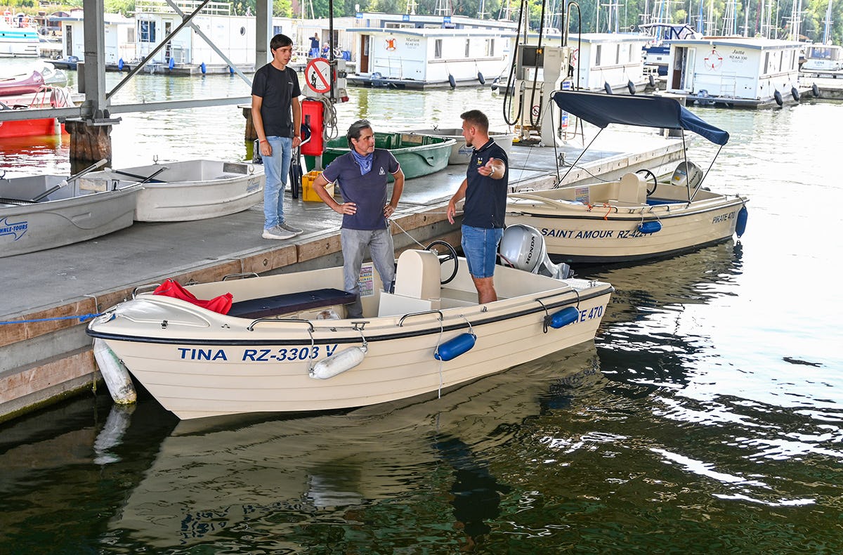 Motorboot selber fahren Rechlin