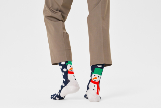 Happy Socks Jumbo Snowman Sock Socken in Mehrfarbig