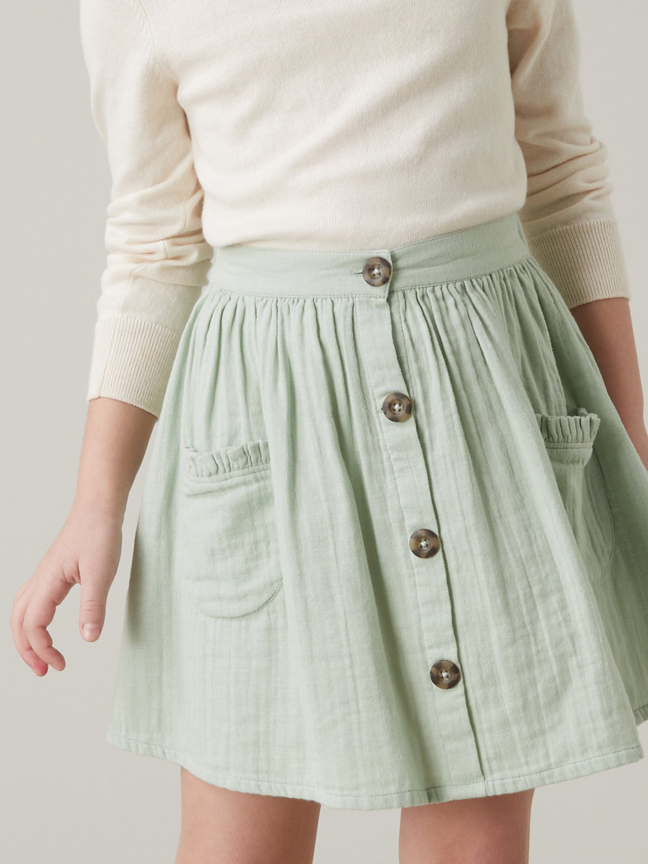 Jupe Fille en gaze de coton