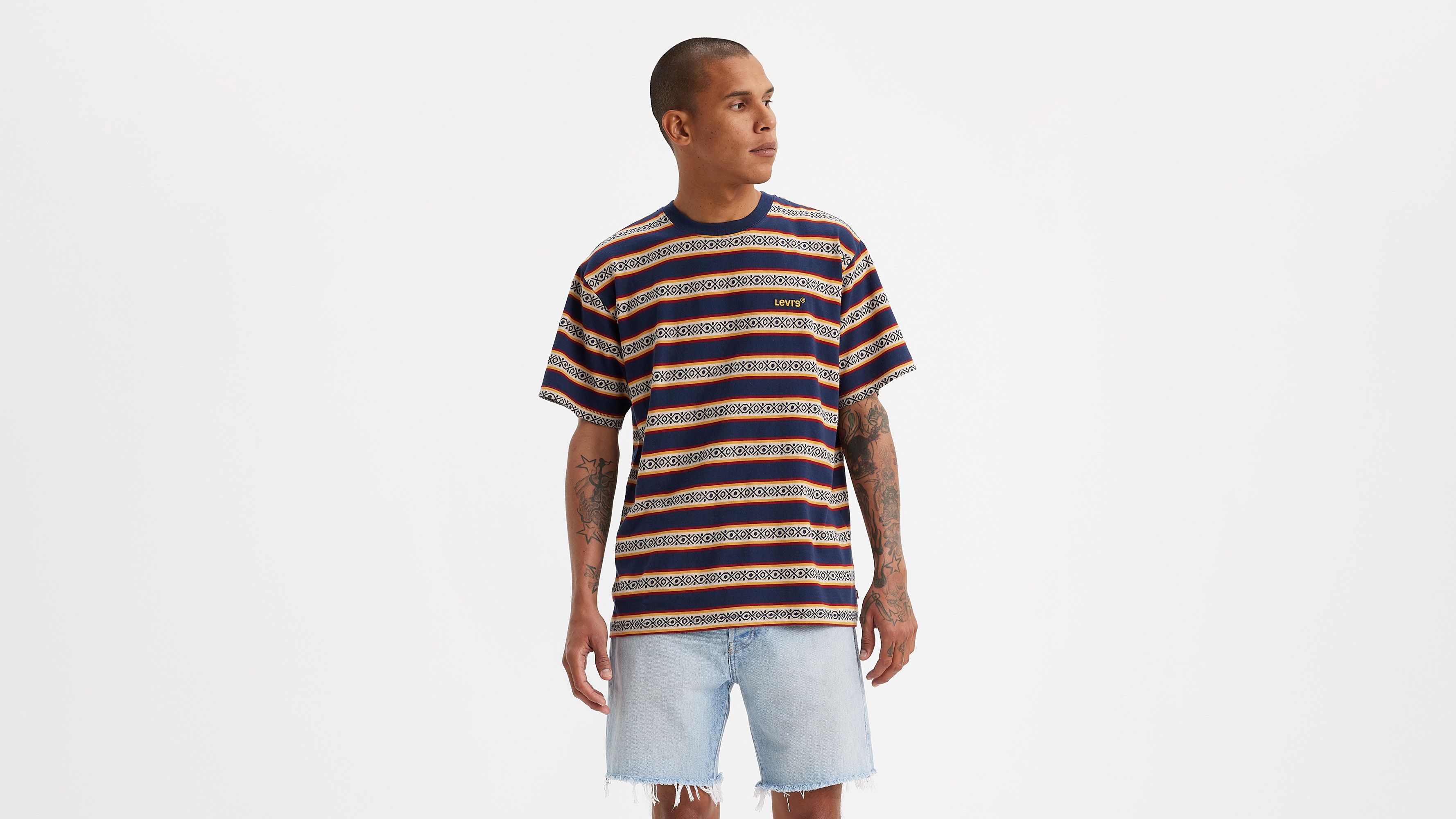 Levi's® t-shirt vintage Red Tab™ - Otis Geo Stripe Naval Academy - Multicolore