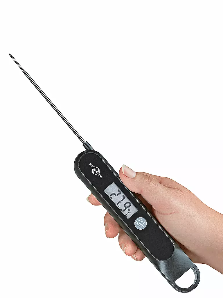 KÜCHENPROFI Digitales Thermometer SHAKE 18cm Schwarz schwarz