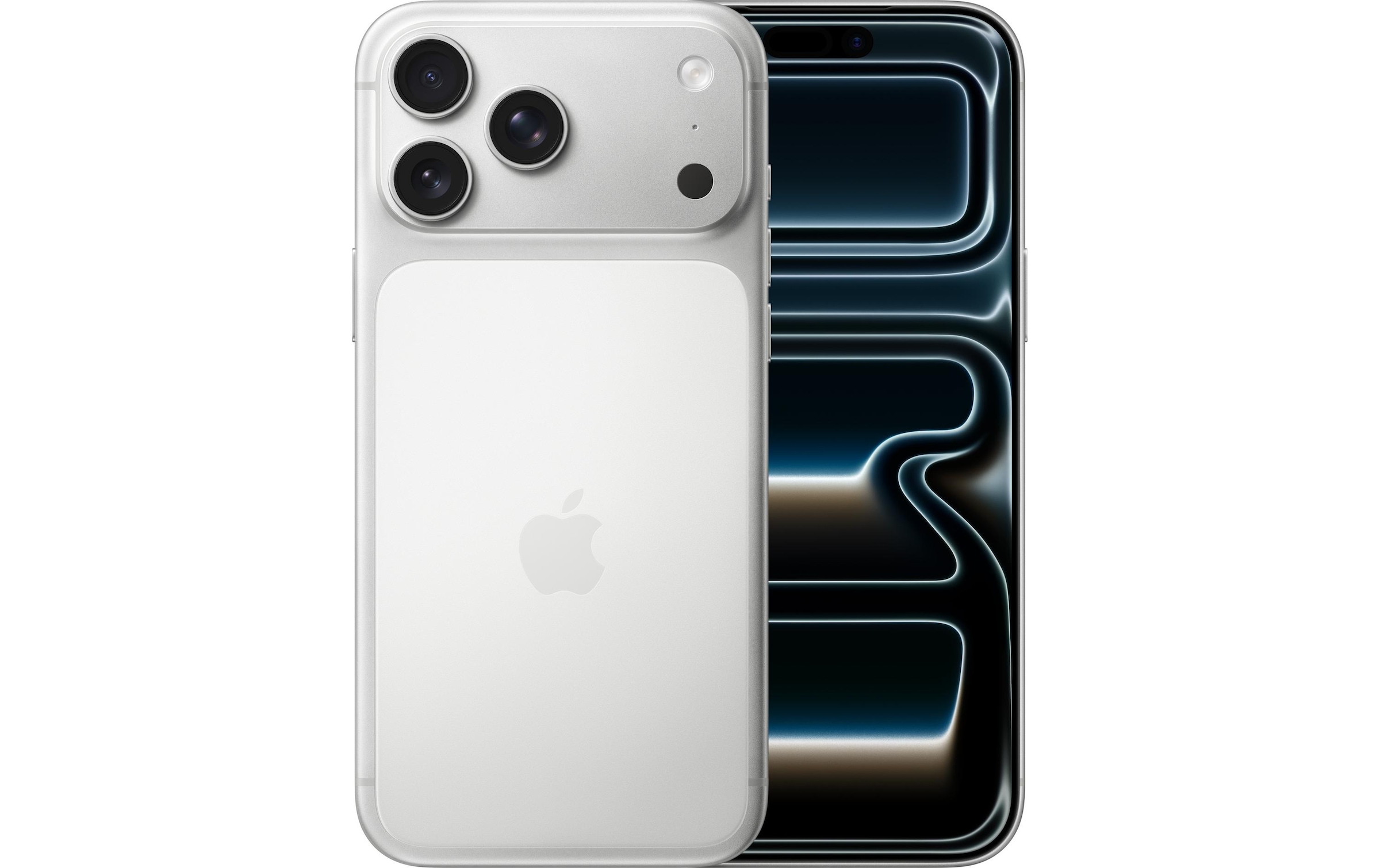 Apple Smartphone »iPhone 17 Pro Max« Silberfarben Induktionsladung