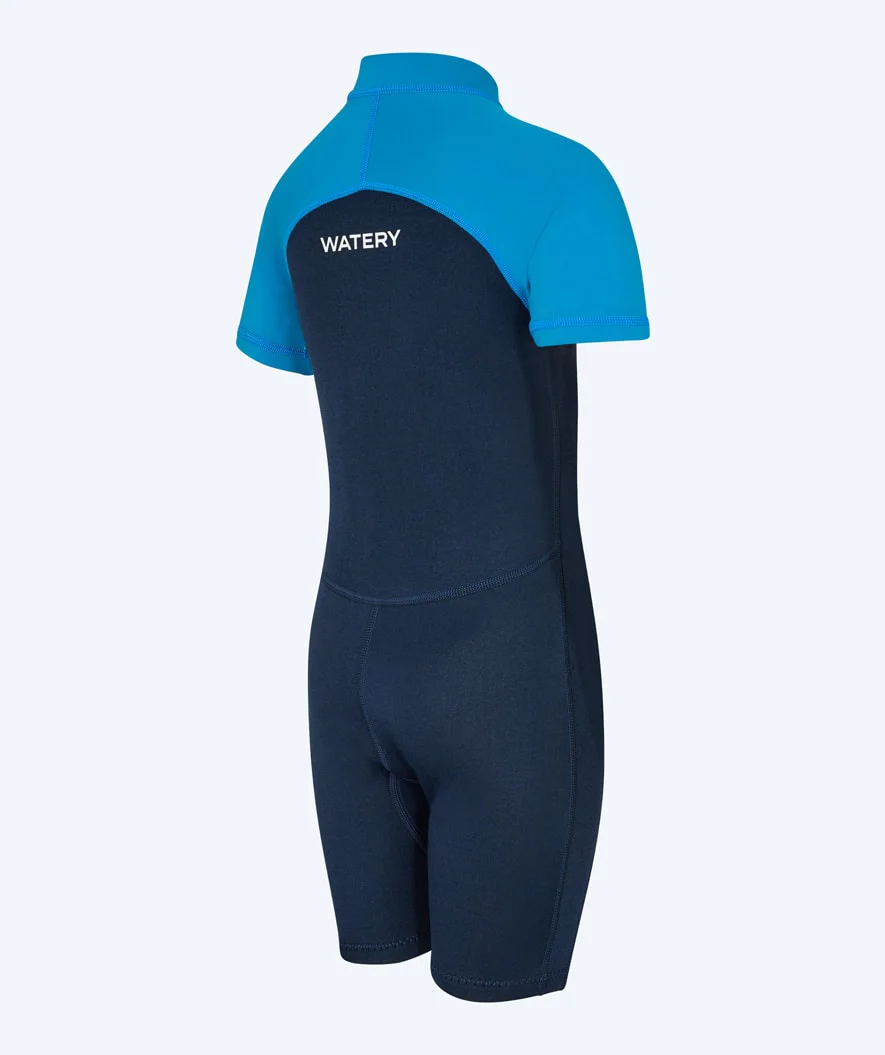 Watery UV våddragt til børn - Calypso Shorty - Mørkeblå